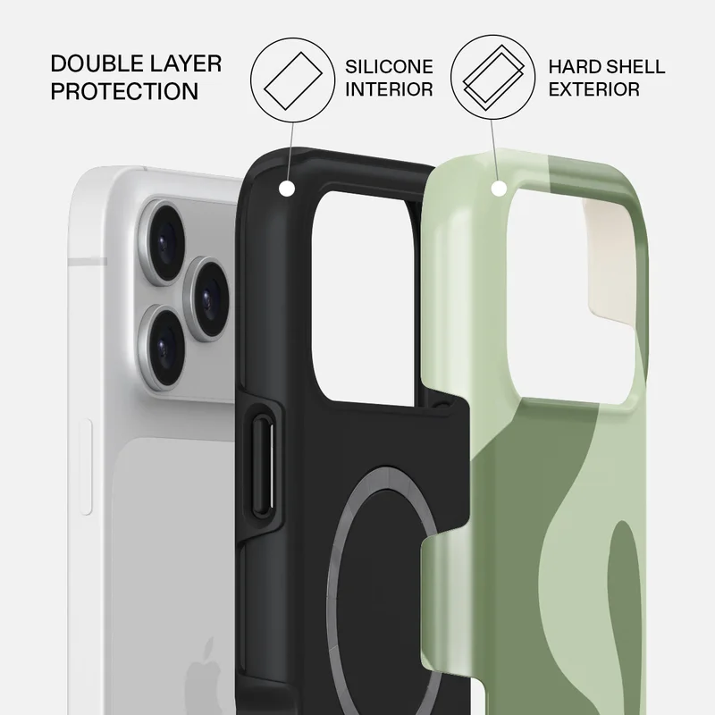 بورجا جراب بورجا آيفون  برو ماكس بريميوم مقاوم للصدمات والخدوش بطبقة مزدوجة صلبة وسيليكون